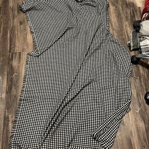 Houndstooth huge blanket scarf